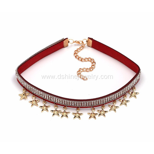 2 Pack Wrap Choker Necklace Collar Bib Star Velvet Necklace